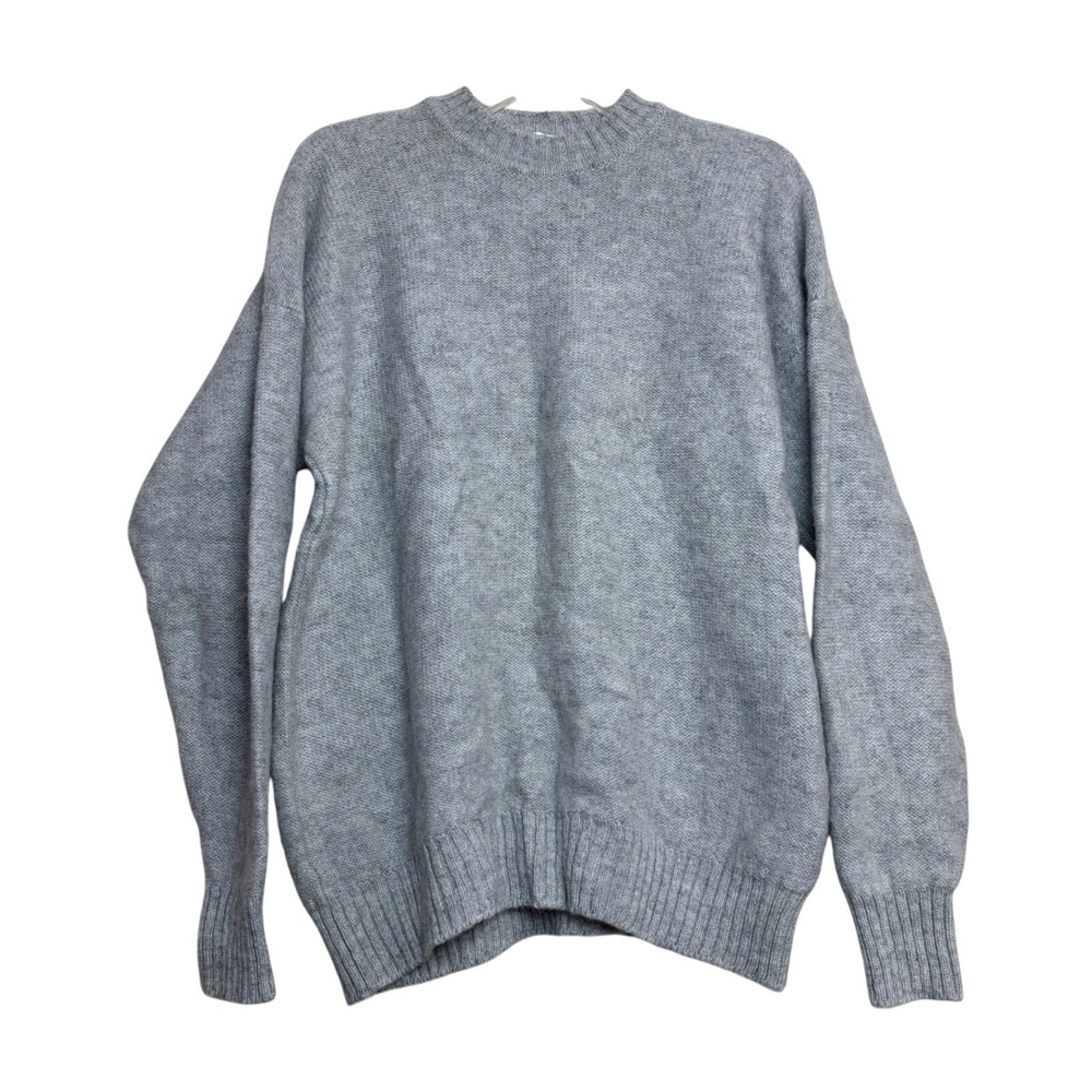 Lord‎ Blair Knitwear Wool Sweater Mens XL Grey Crewneck Made in England Pullover